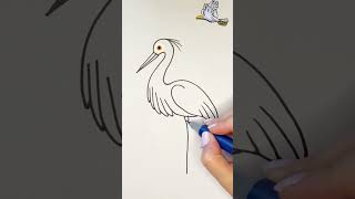 How to Draw a Cute Bird Fun and Simple [upl. by Carlie45]