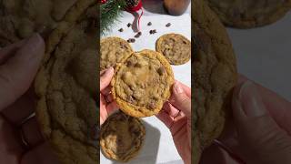 Holiday Brown Butter Chocolate Caramel Cookies holidaybaking christmascookies easydessert [upl. by Kara]