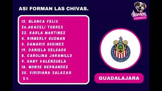 Alineación del rebaño sagrado  LAS CHIVAS Chivas LigaMx Rebaño FutFem reels reel Mexico [upl. by Noevad382]