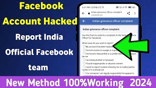 Facebook Account Hacked Recovery New Method 2024 Tamil Complaint Indian Official Facebook team [upl. by Libna]