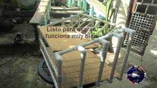 Como hacer una entrada pvc para palomas [upl. by Britni]