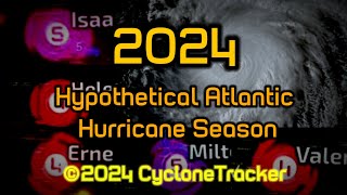 2024 Hypothetical Atlantic Hurricane Season Animation [upl. by Ardeen]