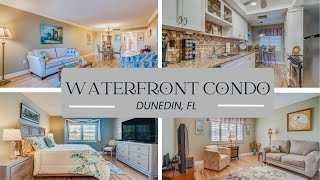 Live on Edgewater Dr Dunedin Florida Water Front Condo Video Tour [upl. by Ramso]