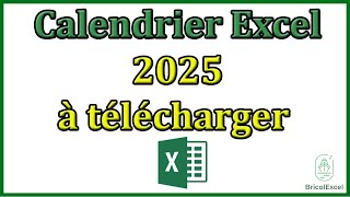 Calendrier 2025 excel à télécharger calendrier 2025 à imprimer [upl. by Ramed]