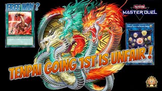 TENPAI DRAGON GOING 1ST IS AN EASY WIN YuGiOh Master Duel [upl. by Areic]