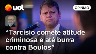 Tarcísio emporcalha democracia e se iguala ao pior do bolsonarismo ao mentir sobre Boulos  Josias [upl. by Brande]