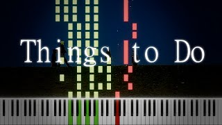 things to do  alex g  PIANO TUTORIAL [upl. by Amarillis]