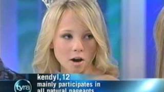 Child Pageants Kendyl on Tyra Part 2 Glitz vs Natural [upl. by Gilbertina]