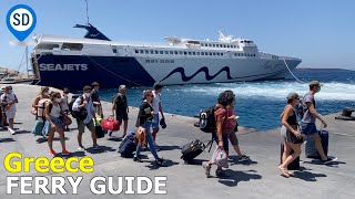 Greece Ferries  Tickets Routes Ports Boarding Seating amp Luggage [upl. by Sorips]