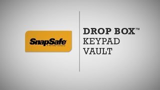 SnapSafe® Drop Box™ Keypad Vault  Setup amp Instructions [upl. by Hannibal305]