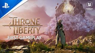 THRONE AND LIBERTY First Beta Gameplay  New MASSIVE RPG with Insane Graphics in Unreal Engine [upl. by Eellah]