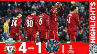 Highlights Liverpool 41 Shrewsbury Town  Brilliance from Firmino Kaide Gordon amp Fabinho double [upl. by Moreville5]