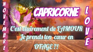 CAPRICORNE ♑ Sentimental 💓Novembre guidance message tarot oracle love energy astrologie [upl. by Ordnazil]