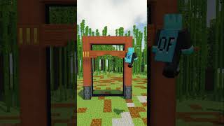 How To Make Torii GateJapanese Nether Portal In Minecraft  MINECRAFT  gamingminecraftshorts [upl. by Greenes]