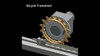 Bycycle Freewheel Mechanism  3D Designers automobile mechanism machine engine mechanical iit [upl. by Felix]