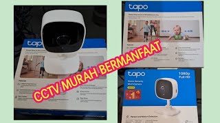 Unboxing CCTV Tapo C100 TP Link  Pantau Rumah darimana saja melalui hp [upl. by Courtund495]