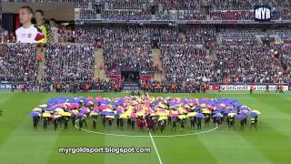 2011 UEFA Champions League Final Opening Ceremony Wembley Stadium London [upl. by Ergener]