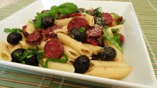 Penne z chorizo  VideoKuchniapl [upl. by Alurd]