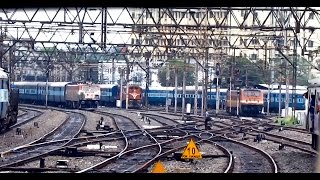 Epic PENTA parallel action departing from HOWRAH  Indian Railways [upl. by Ihteerp]