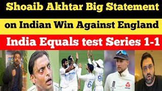 Shoaib Akhtar amp Pak Media Reaction on India Win vs England  Pak Media on Ind vs Eng 2nd test [upl. by Giarc]