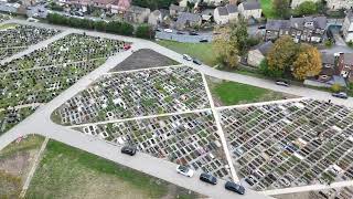 Scholemoor Cemetery Bradford October 2024 drone video part 22 [upl. by Lubba]