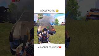 TEAM WORK 😳✅shorts bgmi pubgmobile 1v4clutch pmsohagaming [upl. by Alric]