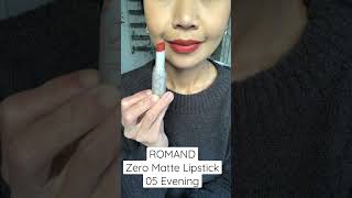 ROMAND Zero Matte Lipstick 05 Evening kbeauty lipstick romand makeup asianbeauty zeromatte [upl. by Orfurd]