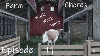 Ranch Simulator Lets Play Ep 11 Farm Chores [upl. by Bluefarb]