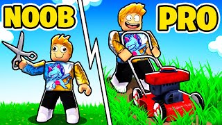 Noob VS Roblox Mowing Simulator [upl. by Esilahs]