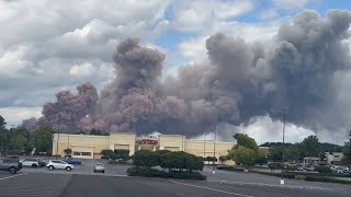 Black smoke from Conyers chemical fire seen for miles [upl. by Dillie]