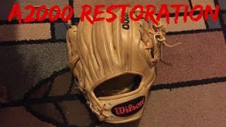 Wilson a2000 1786 Glove Restoration [upl. by Immanuel]