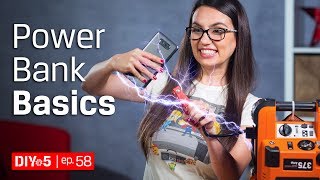 How to Understand Power Bank Ratings and Other Power Bank Basics 🔋 DIY in 5 Ep 58 [upl. by Lindly]