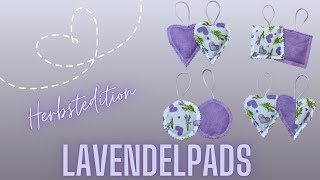 Lavendelpads nähen Lavendelsäckchen nähen [upl. by Charis328]