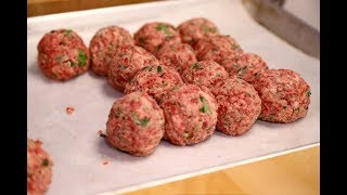 How to make classic Italian Meatballs [upl. by Nauqit]