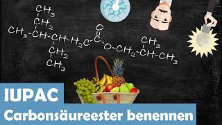 Einfach erklärt Die Benennung von Carbonsäureestern  Estern nach IUPAC 4k 60Fps [upl. by Alegnaoj]