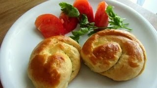 Peynirli Rulo Puaca  Poğaça Börek Tarifi  CANANS REZEPTE [upl. by Tertius]