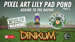 🔴 Live Pixel Art Lily Pad Pond Part 3 Flaming Winter Open Beta  Dinkum [upl. by Faletti]