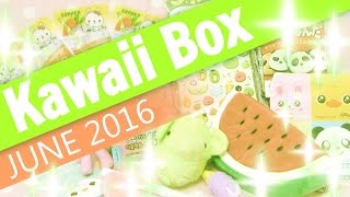 Kawaii Box June 2016 Unboxing Summery freshness [upl. by Enad]