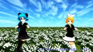 MMD  すーぱー☆あふぇくしょん Super affection  MikuXS RinXS [upl. by Esenwahs613]