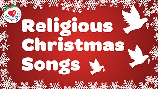 Religious Christmas Songs and Hymns Playlist with Lyrics 90 Minutes ✝ [upl. by Brenda749]