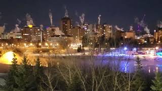 Saskatoon Downtown Night View Feb 17 2022 saskatoon downtown canada [upl. by Coster]