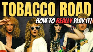 David Lee Roth  Tobacco Road  How to REALLY Play The Riff wTAB  masterthatriff 150 [upl. by Nina]