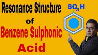 Resonance Structure of Benzene Sulphonic Acid 19  NEET IITJEE [upl. by Lilla410]