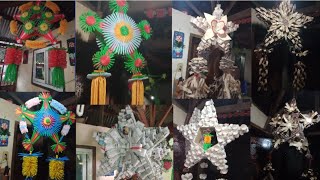 IBAT IBANG DESINYO NG MGA PAROL NA GAWA SA RECYCLED AT INDIGENOUS MATERIALS [upl. by Naida]