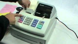 Sharp XEA102 Cash register Installation video [upl. by Glendon]