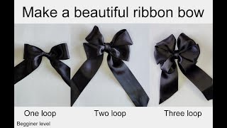 How to make a beautiful ribbon bow [upl. by Seidler]