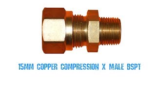 15mm Copper Compression X Male BSPT [upl. by Dewar42]