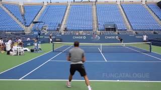 Stanislas Wawrinka Practice US Open 2014 [upl. by Sutton]