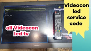 videocon led tv service code  How to open VIDEOCON LED TV Service code Menu Code [upl. by Ingrim]