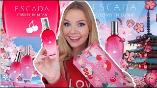 NEW ESCADA CHERRY IN JAPAN PERFUME REVIEW 🍒  ESCADA SUMMER LIMITED EDITION 2022  Soki London [upl. by Riek]